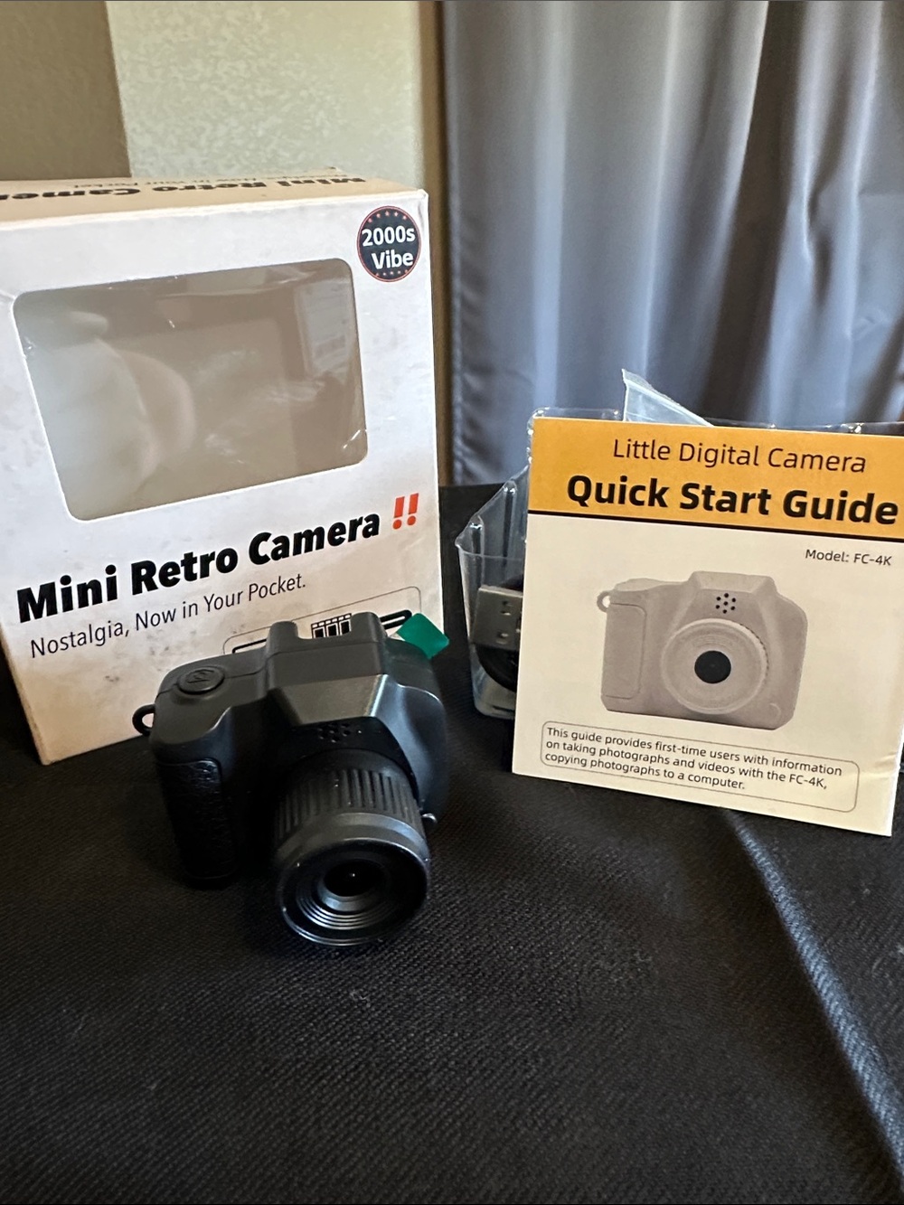 Mini Retro Little Digital Camera - Black ⭐️ spy gear! Really works!